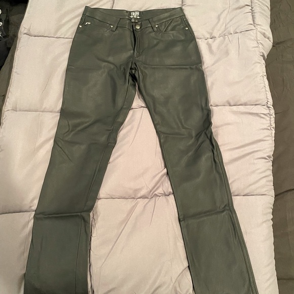 Tripp High Waist Faux Leather Pants (SIZE 9/29) - Picture 1 of 7